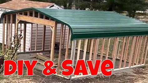 how to turn a metal carport into a house|metal carport installation guide.